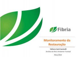 Monitoramento da restauração