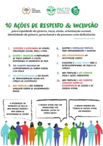 Guia 10 ações de Respeito e Inclusão para diversidade de gênero, raça, etnia, orientação sexual, identidade de gênero, geracional e de pessoas com deficiência